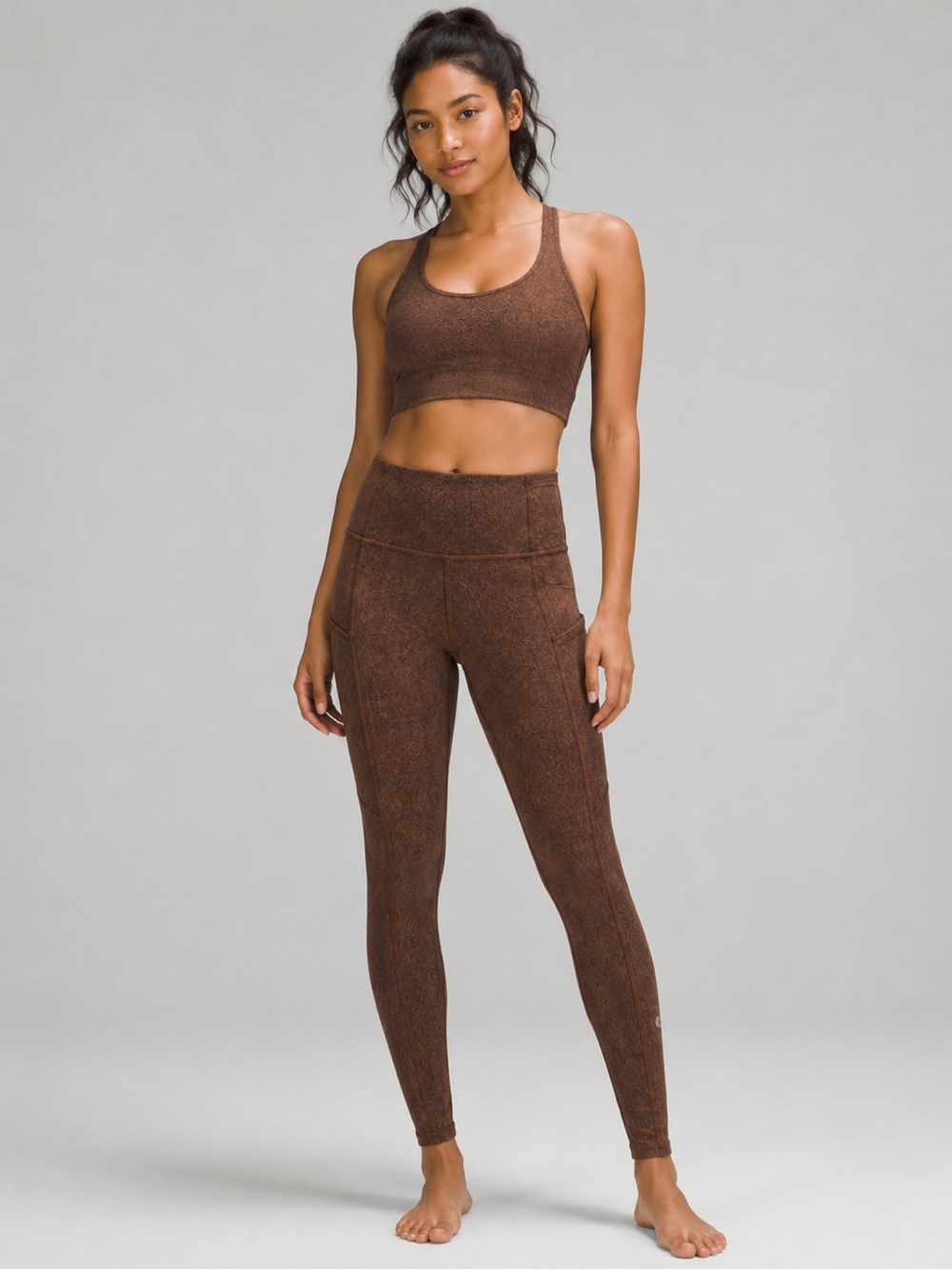 Lululemon Align Leggings Size 4 Brown Ice Wash Earth High Rise YogaPants Pockets